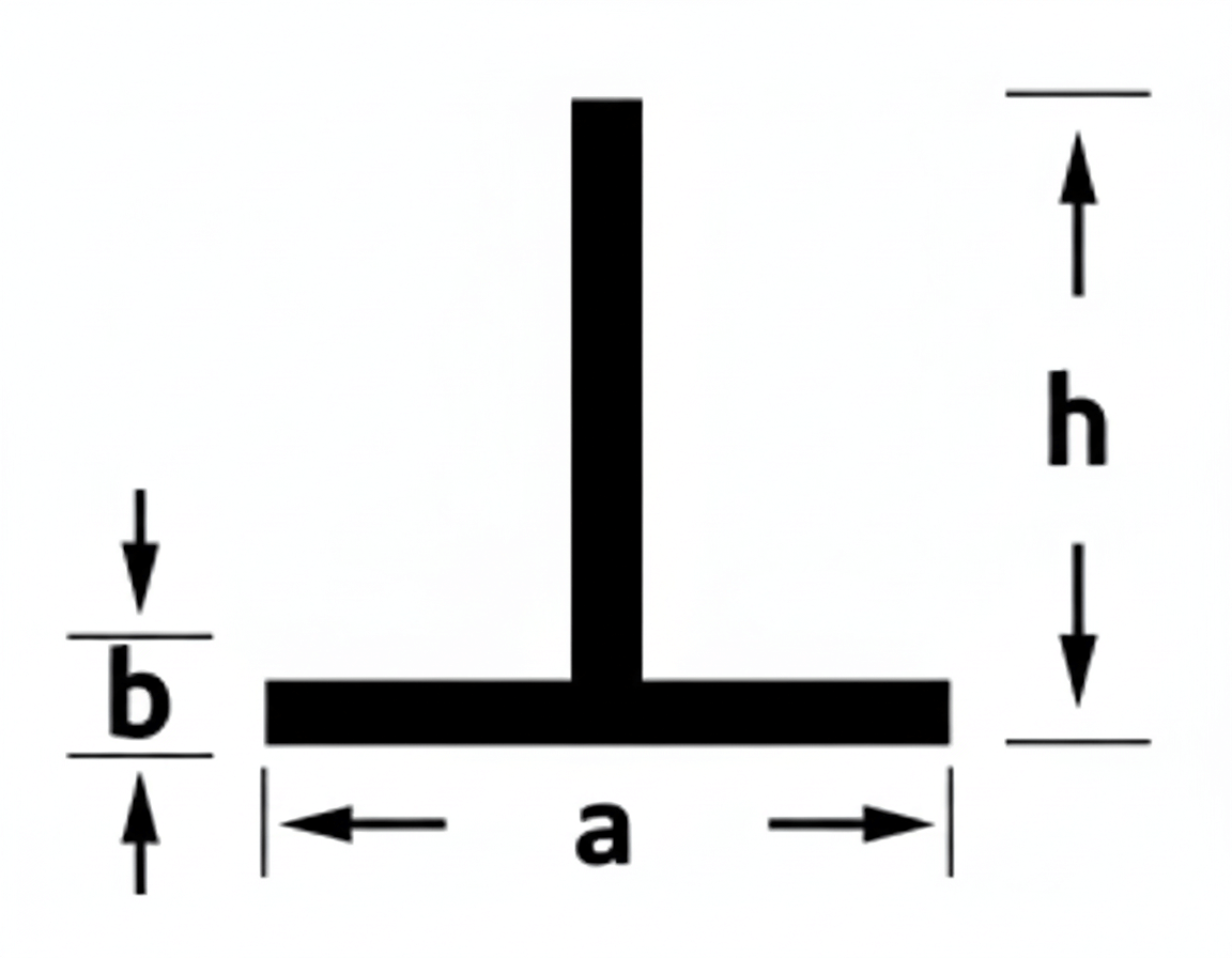 Al. T-profiil 60x60x6 L=6m